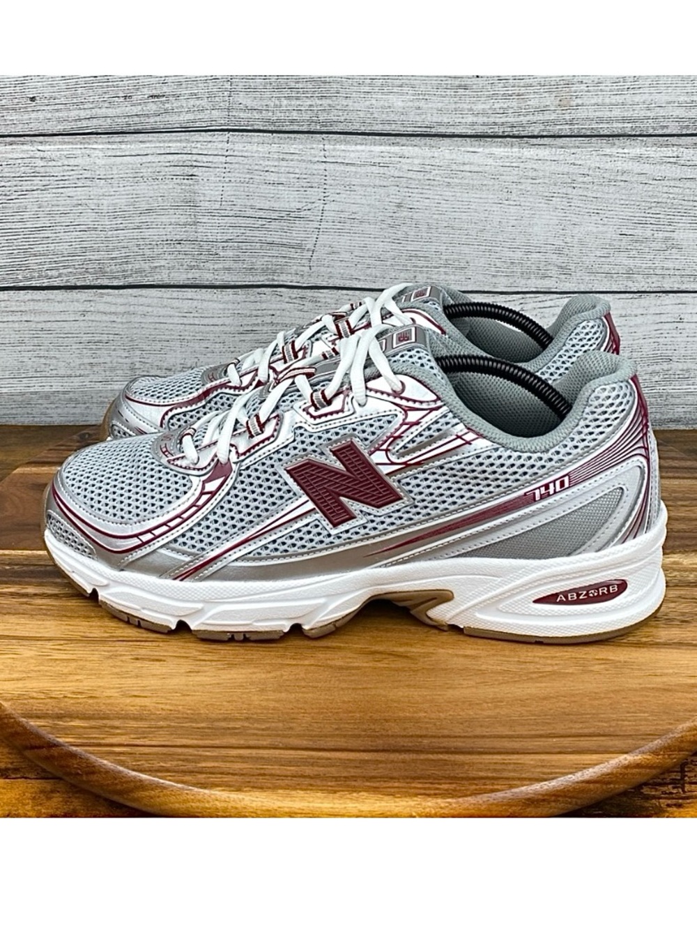 New Balance 740 V2 Monarch Wine Red Silver Shoes U740MS2 Men’s Sneaker Size 11